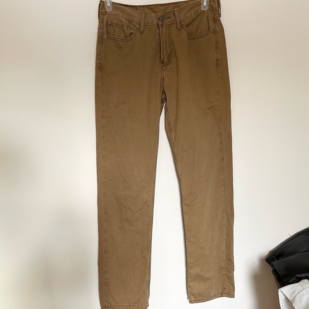 Levi's Men’s Tan Straight-Leg Jeans